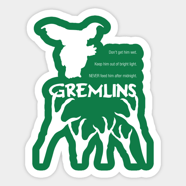 Gremlins Sticker by RyanBlackDesigns